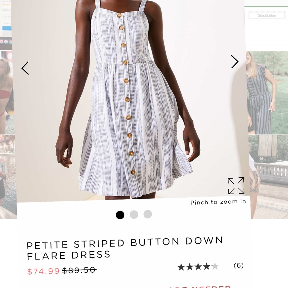LOFT midi dress